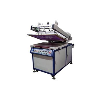 Titled semiautomatic screen printing machine